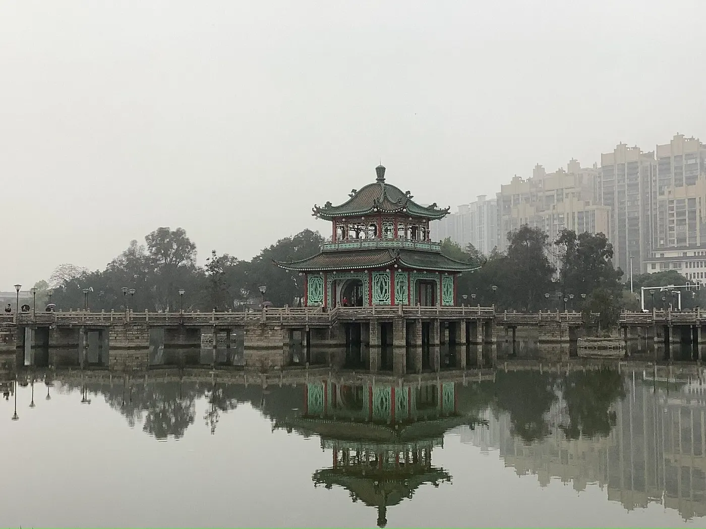 揭阳西湖水面与岸线
