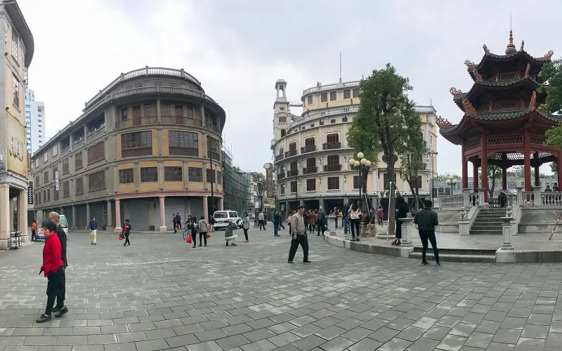 汕头小公园开埠区的骑楼街